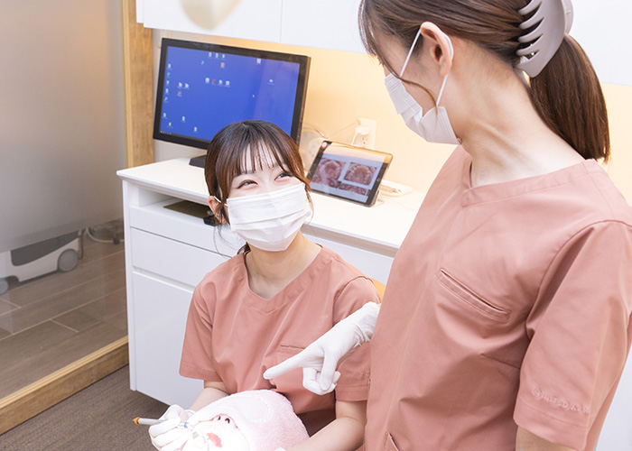 先輩が親身にサポート
